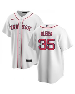 Men's Boston Red Sox #35 Richard Bleier White Cool Base Stitched Baseball Jersey