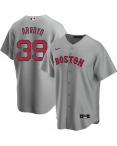 Men's Boston Red Sox #39 Christian Arroyo Grey Cool Base Stitched Baseball Jersey