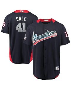 Men's Boston Red Sox #41 Chris Sale Navy 2018 All-Star American League Stitched Jersey
