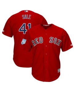 Men's Boston Red Sox #41 Chris Sale Red 2019 Spring Training Cool Base Stitched MLB Jersey