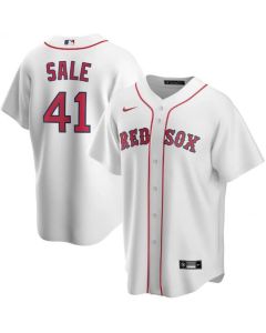 Men's Boston Red Sox #41 Chris Sale White Cool Base Stitched Jersey