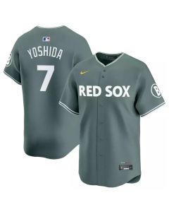 Men's Boston Red Sox #7 Masataka Yoshida Green 2025 City Connect Limited Player Jersey (2025)