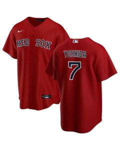 Men's Boston Red Sox #7 Masataka Yoshida Red Cool Base Stitched Jersey