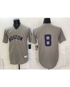 Men's Boston Red Sox #8 Carl Yastrzemski Grey Cooperstown Collection Limited Jersey