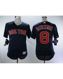Men's Boston Red Sox #8 Carl Yastrzemski Navy Throwback Flexbase Stitched MLB Jersey