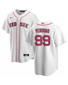 Men's Boston Red Sox #99 Alex Verdugo 2020 White Cool Base Stitched Jersey