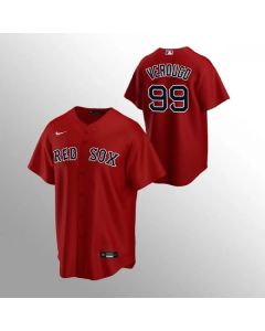 Men's Boston Red Sox #99 Alex Verdugo Red Cool Base Stitched Jersey