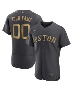 Men's Boston Red Sox ACTIVE Player Custom 2022 All-star Charcoal Flex base Stitched Jersey