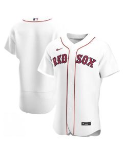 Men's Boston Red Sox Blank White Flex Base Stitched Jersey