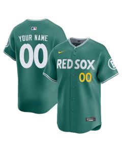 Men's Boston Red Sox Custom Green 2025 City Connect Elite Player Jersey (City Connect)