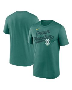 Men's Boston Red Sox Green 2025 City Connect Legend Team Phrase Script Performance T-Shirt (Red Green)