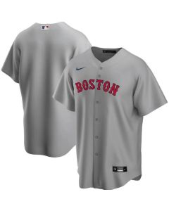 Men's Boston Red Sox Grey Cool Base Stitched Jersey