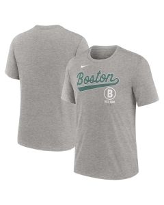 Men's Boston Red Sox Heather Charcoal 2025 City Connect Performance Tri-Blend T-Shirt
