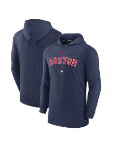 Men's Boston Red Sox Navy Dri-FiT Early Work Pullover Hoodie