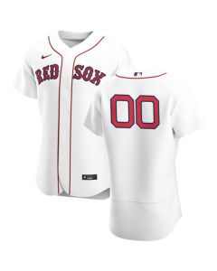 Men's Boston Red Sox White Customized Stitched MLB Jersey