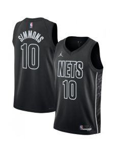 Men's Brooklyn Nets #10 Ben Simmons 2022/23 Black Statement Edition Stitched Basketball Jersey