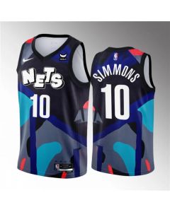 Men's Brooklyn Nets #10 Ben Simmons Black 2023/24 City Edition Stitched Basketball Jersey