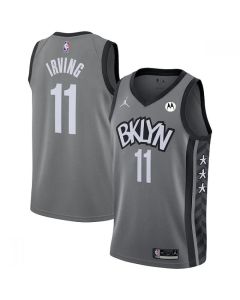 Men's Brooklyn Nets #11 Kyrie Irving 2020/21 Gray Statement Edition Swingman Stitched Jersey