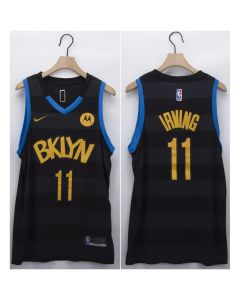 Men's Brooklyn Nets #11 Kyrie Irving Black Fashion Edition Stitched NBA Jersey