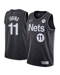 Men's Brooklyn Nets #11 Kyrie Irving Black Stitched Jersey