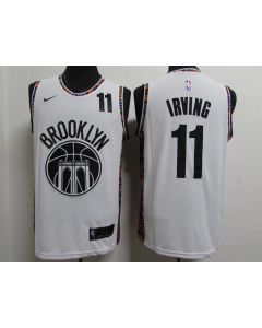 Men's Brooklyn Nets #11 Kyrie Irving White New City Edition Stitched Jersey