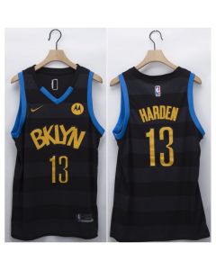 Men's Brooklyn Nets #13 James Harden Black Fashion Edition Stitched NBA Jersey