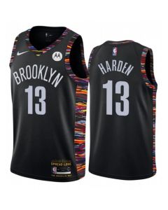 Men's Brooklyn Nets #13 James Harden Black Stitched NBA Jersey