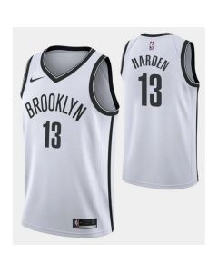 Men's Brooklyn Nets #13 James Harden White Association Edition Stitched NBA Jersey