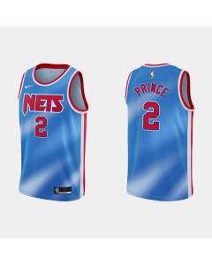 Men's Brooklyn Nets #2 Taurean Prince 2020-2021 Blue Dri-FIT Hardwood Classic Stitched NBA Jersey