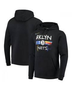 Men's Brooklyn Nets 2020&21 Black City Edition Story Club Pullover Hoodie