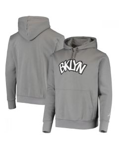 Men's Brooklyn Nets 2021 Grey City Edition Story Club Pullover Hoodie