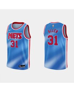 Men's Brooklyn Nets #31 Jarrett Allen 2020-2021 Blue Dri-FIT Hardwood Classic Stitched NBA Jersey