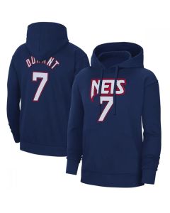 Men's Brooklyn Nets #7 Kevin Durant 2022 Navy Pullover Hoodie