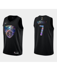 Men's Brooklyn Nets #7 Kevin Durant Black Crucial Catch Stitched NBA Jersey