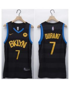 Men's Brooklyn Nets #7 Kevin Durant Black Fashion Edition Stitched NBA Jersey