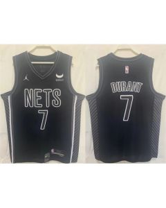 Men's Brooklyn Nets #7 Kevin Durant Black Stitched Basketball Jersey