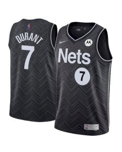 Men's Brooklyn Nets #7 Kevin Durant Black Stitched Jersey