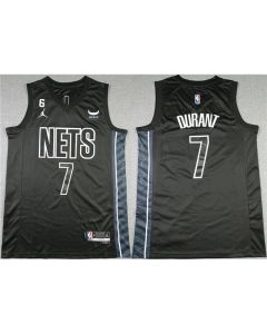 Men's Brooklyn Nets #7 Kevin Durant Black2022-23 Statement Edition No.6 Patch Stitched Basketball Jersey