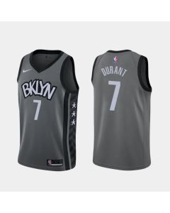 Men's Brooklyn Nets #7 Kevin Durant Grey 2019 Stitched NBA Jersey