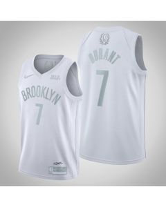 Men's Brooklyn Nets #7 Kevin Durant White MVP Stitched Jersey