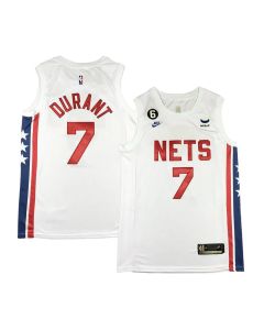 Men's Brooklyn Nets #7 Kevin Durant White Stitched Basketball Jersey