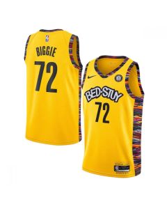 Men's Brooklyn Nets #72 Biggie Amarillo Swingman Stitched NBA Jersey