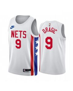 Men's Brooklyn Nets #9 Goran Dragic 2022/23 White Classic Edition Stitched Basketball Jersey