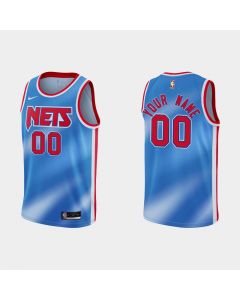 Men's Brooklyn Nets Active Player 2020-2021 Blue Dri-FIT Hardwood Stitched Classic Jersey