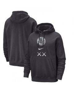 Men's Brooklyn Nets Black 2023/24 City Edition Essential Club Pullover Hoodie