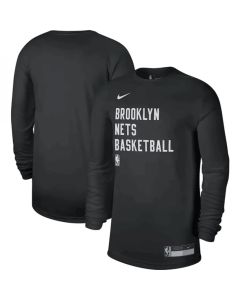 Men's Brooklyn Nets Black 2023/24 Legend On-Court Practice Long Sleeve T-Shirt