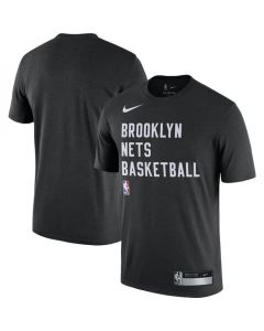 Men's Brooklyn Nets Black 2023/24 Sideline Legend Performance Practice T-Shirt