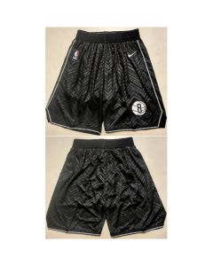 Men's Brooklyn Nets Black Shorts (Run Small)