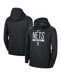 Men's Brooklyn Nets Black Spotlight Fleece Overhead Hoodie