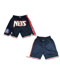 Men's Brooklyn Nets Navy Shorts (Run Small)